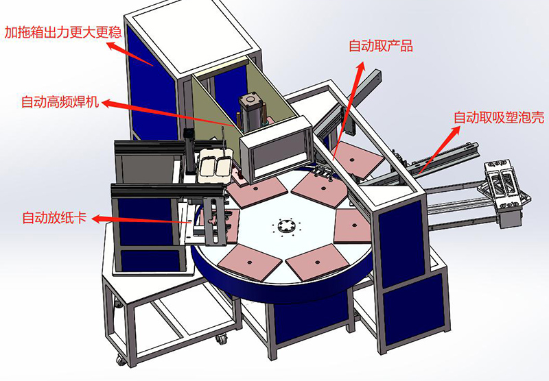 全自動(dòng)吸塑成型高周波焊接一體機(jī)圖紙